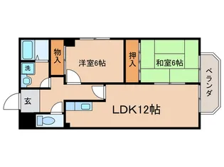 マンショングレ-ス【4階】の間取り