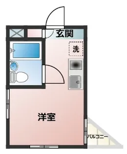 ベルハウス栗原【3階】の間取り