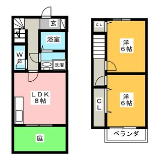 グロリアス平島I【1階】の間取り