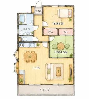 アーバンコート久保田【3階】の間取り