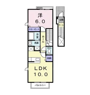 ノーブル・キタオオジ【2階】の間取り