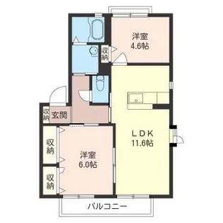 グランガルデ E【2階】の間取り