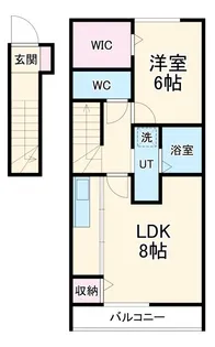 フリーダム【2階】の間取り
