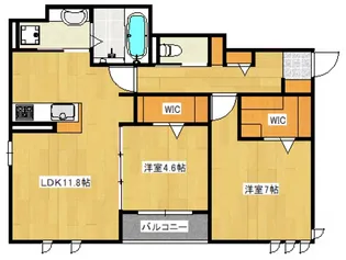 Eden庚午中【1階】の間取り