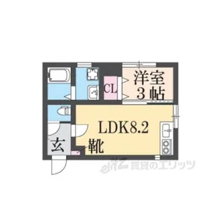 LEGGERO武庫川【1階】の間取り