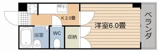 エントピア鴨池第8【5階】の間取り