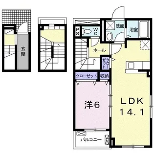 メイプル ヒルズ【3階】の間取り