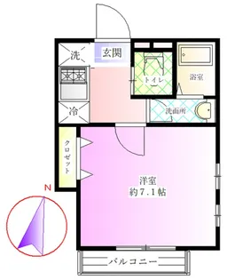 アノンテラス万福寺【3階】の間取り