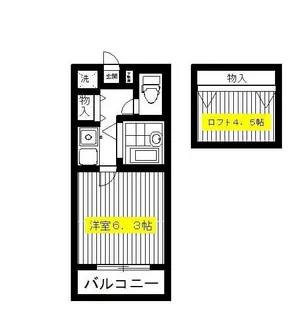 ロワジール向山B【1階】の間取り