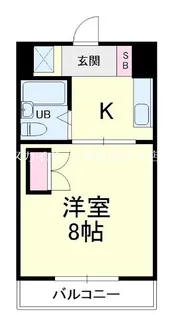 ウイング高丘V【3階】の間取り