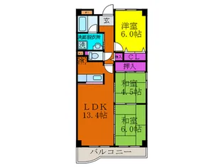 第三阿井マンションの間取り