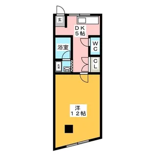 コーポてらもと【1階】の間取り
