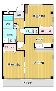 フォレストスクエア シバタ【3階】の間取り
