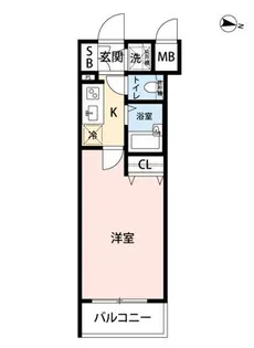マイナビSTAYミライエ西新宿五丁目フロント【3階】の間取り