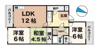 ドエルアズマ【1階】の間取り