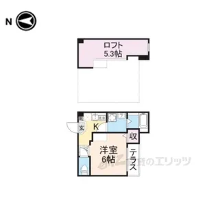 イロハ淀下津町【1階】の間取り