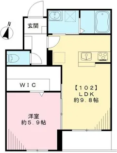 アルム深沢【1階】の間取り