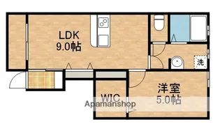 LOTUS八幡【1階】の間取り