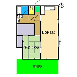 田島ハイツ【1階】の間取り