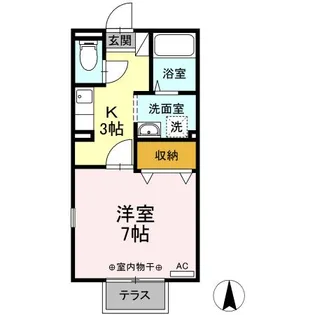 プリシェールミレニアム II【1階】の間取り