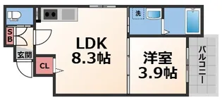 GRAND FUSE【1階】の間取り