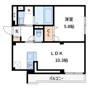 ディーズプラス篠崎【2階】の間取り