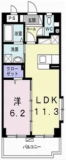 カーサ・ブルーノ【3階】の間取り