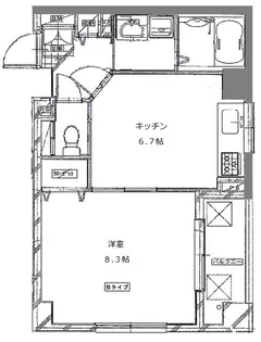 エスト ソレイユ【1階】の間取り