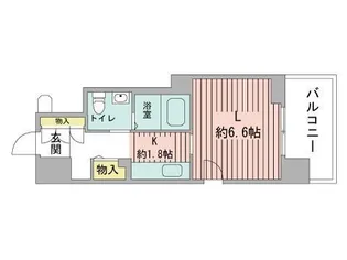 レジディア南1条【6階】の間取り