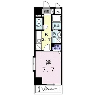 シティーライフ・プラシード【4階】の間取り