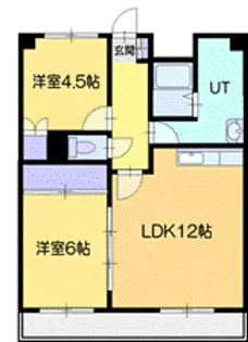 セントラル真々地【4階】の間取り