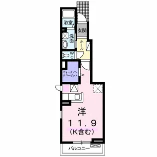 ジェルメ M【1階】の間取り