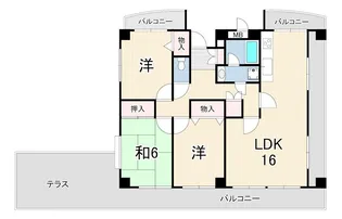 メゾンコトブキ【4階】の間取り