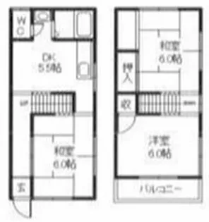メゾンソレイユ【1階】の間取り