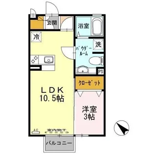セジュールYAMAZAKI B【1階】の間取り