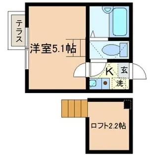 シャンテ堀切菖蒲園2【2階】の間取り