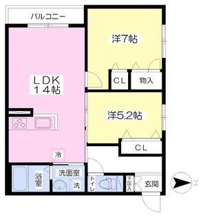 Shamaison Hirano【2階】の間取り