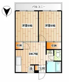 ハイマートオルト三ツ境【1階】の間取り