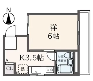 TANABE No.5ビル【4階】の間取り