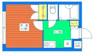 西早稲田リミターレ【1階】の間取り