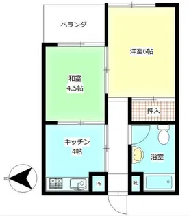 YKマンション【1階】の間取り