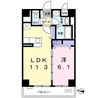 Forest三軒茶屋【1階】の間取り