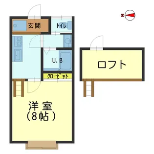 コーポペンパル【2階】の間取り
