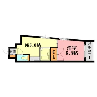 エオス舟入【5階】の間取り