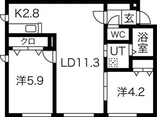 アプリーラ柏葉台【3階】の間取り