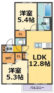La Maison de Mukogawa(ラメゾンド武庫川)【1階】の間取り
