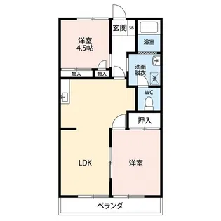 ST石和・四日市場ハイツ【1階】の間取り