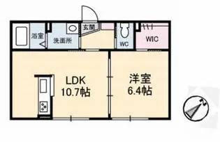 フローラルGREEN B棟【1階】の間取り