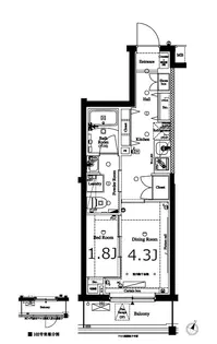 アークマーク三軒茶屋【2階】の間取り