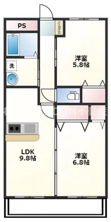 Petite grange【2階】の間取り
